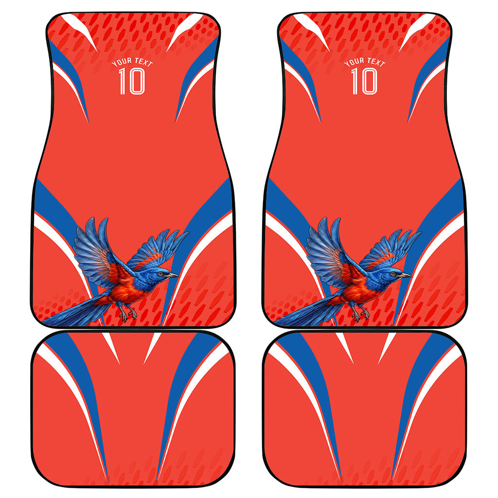 Personalized South Australia Oztag Bird Mascot Car Mats Dynamic Team Spirit Graphic