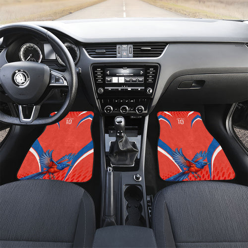 Personalized South Australia Oztag Bird Mascot Car Mats Dynamic Team Spirit Graphic