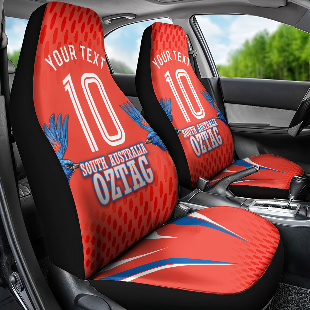 Personalized South Australia Oztag Bird Mascot Car Seat Cover Dynamic Team Spirit Graphic