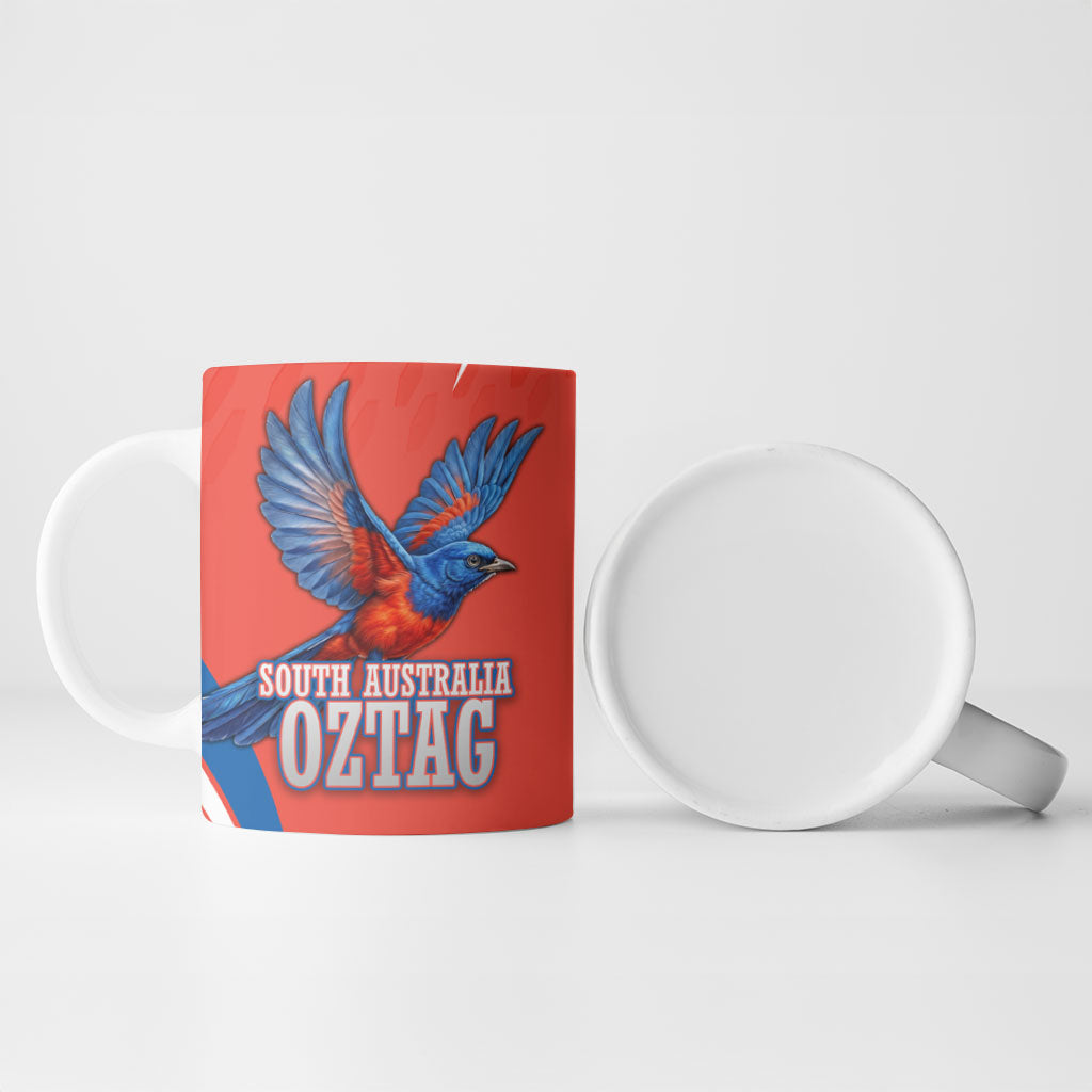 Personalized South Australia Oztag Bird Mascot Ceramic Mug Dynamic Team Spirit Graphic