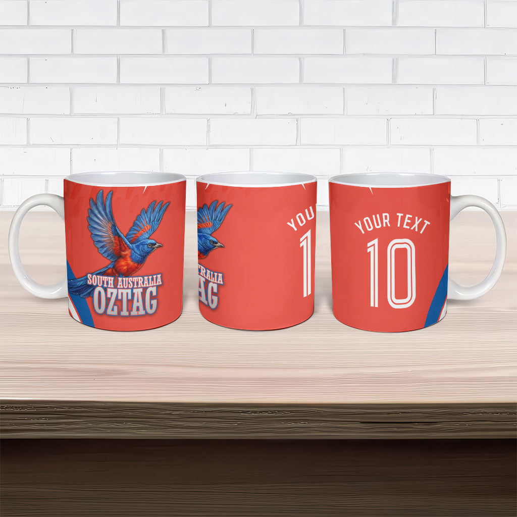 Personalized South Australia Oztag Bird Mascot Ceramic Mug Dynamic Team Spirit Graphic