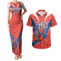 Personalized South Australia Oztag Bird Mascot Couples Matching Tank Maxi Dress and Hawaiian Shirt Dynamic Team Spirit Graphic