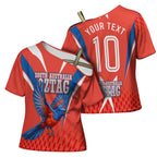 Personalized South Australia Oztag Bird Mascot Cross Shoulder Shirt Dynamic Team Spirit Graphic