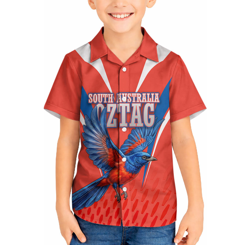 Personalized South Australia Oztag Bird Mascot Hawaiian Shirt Dynamic Team Spirit Graphic
