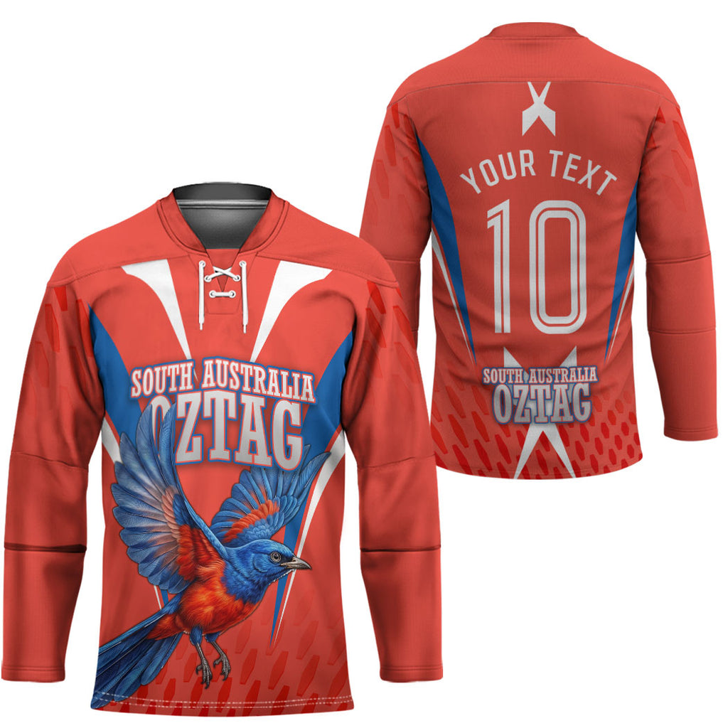 Personalized South Australia Oztag Bird Mascot Hockey Jersey Dynamic Team Spirit Graphic