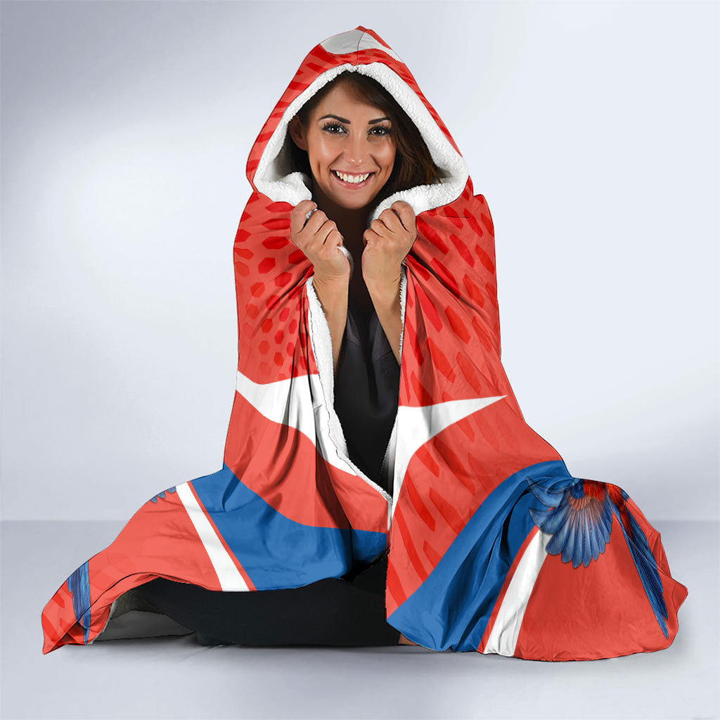 Personalized South Australia Oztag Bird Mascot Hooded Blanket Dynamic Team Spirit Graphic
