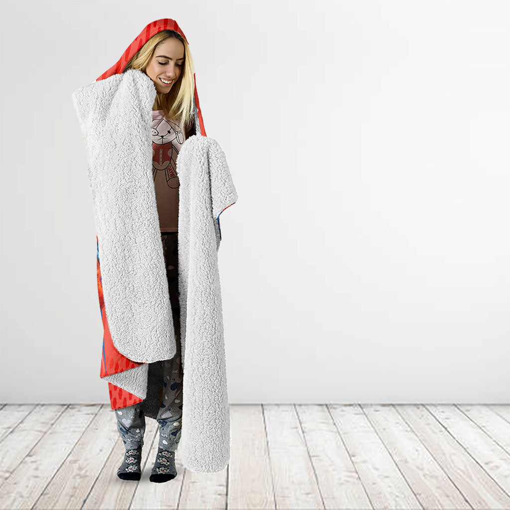 Personalized South Australia Oztag Bird Mascot Hooded Blanket Dynamic Team Spirit Graphic