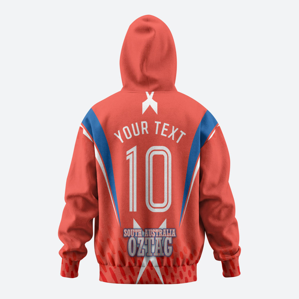 Personalized South Australia Oztag Bird Mascot Hoodie Dynamic Team Spirit Graphic