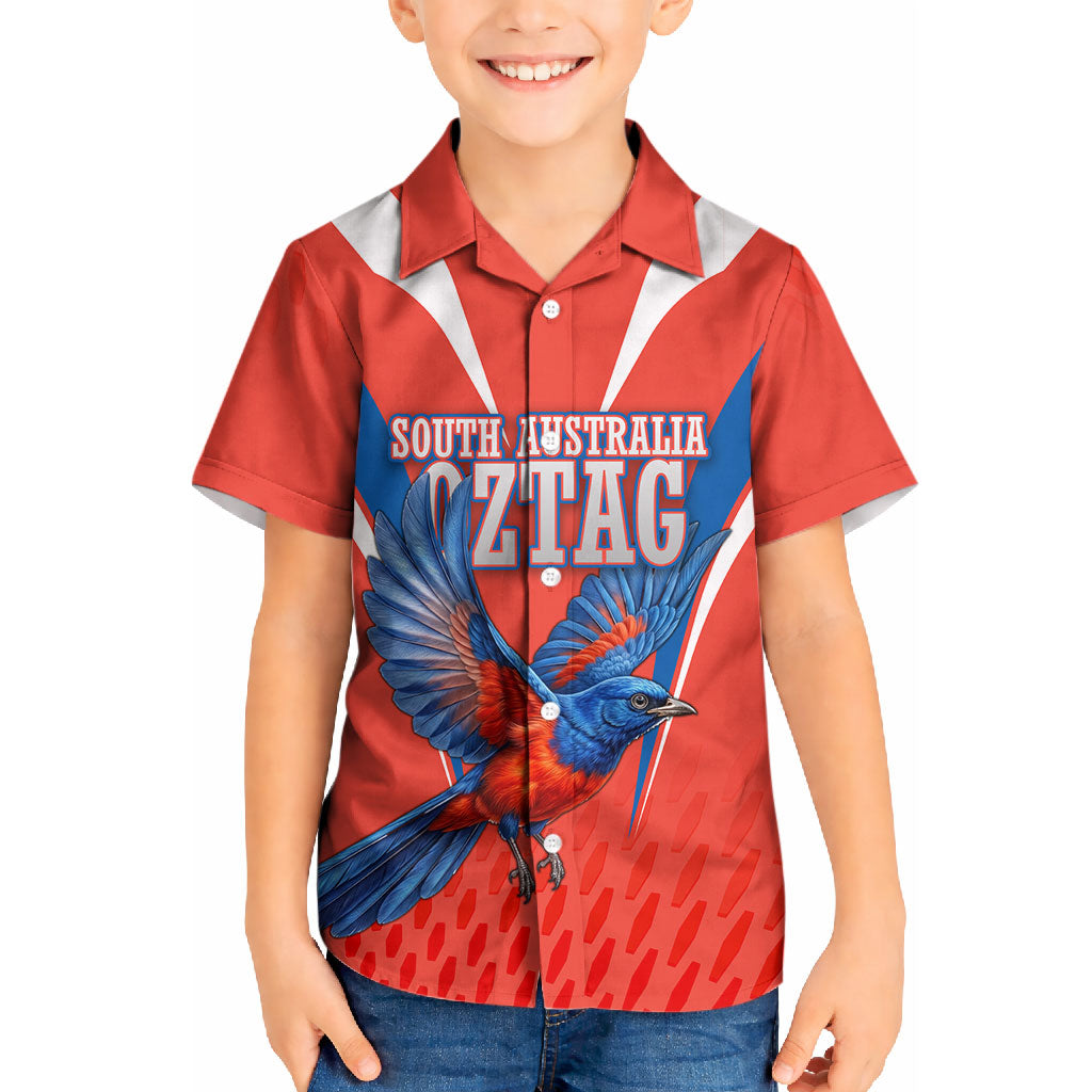 Personalized South Australia Oztag Bird Mascot Kid Hawaiian Shirt Dynamic Team Spirit Graphic