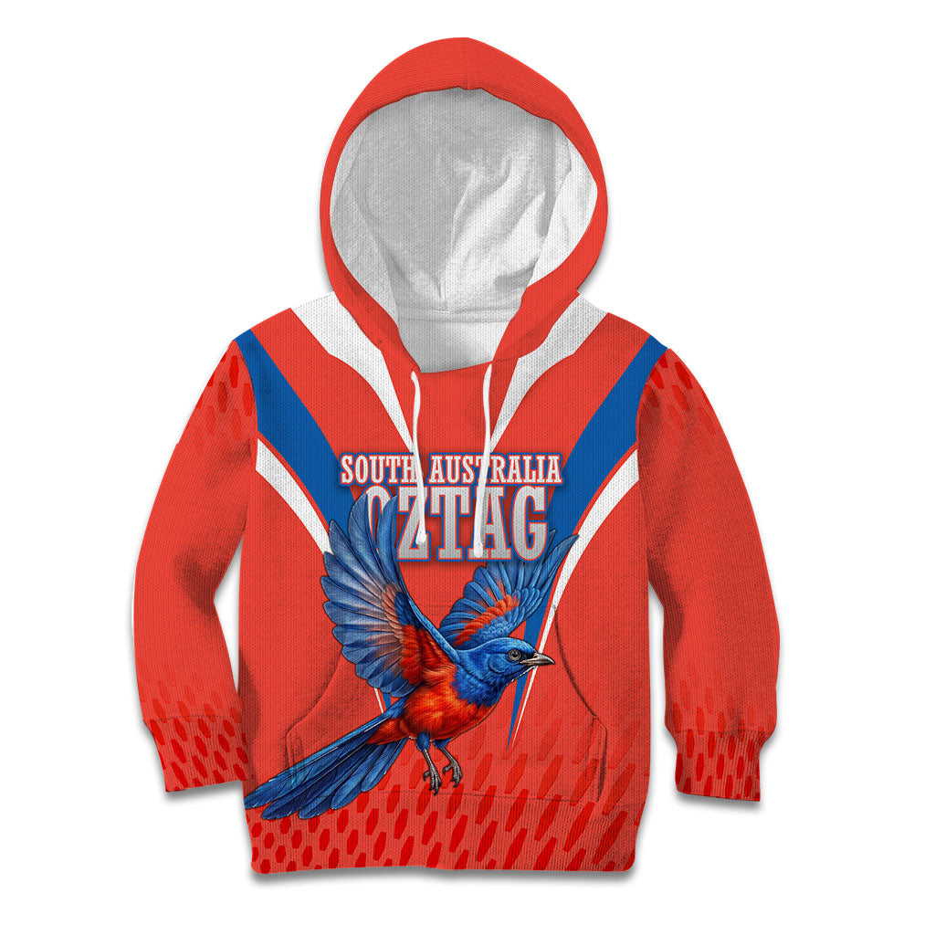Personalized South Australia Oztag Bird Mascot Kid Hoodie Dynamic Team Spirit Graphic