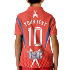 Personalized South Australia Oztag Bird Mascot Kid Polo Shirt Dynamic Team Spirit Graphic