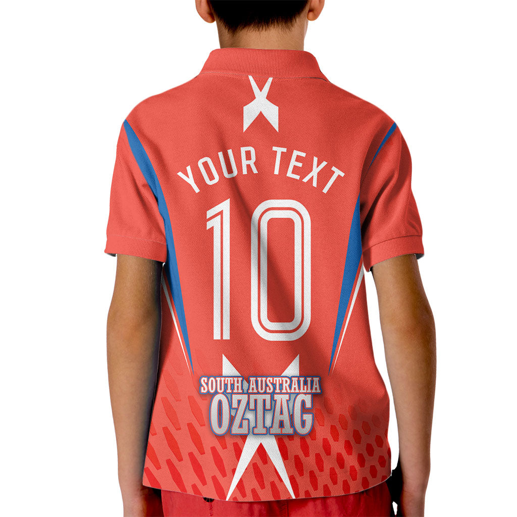 Personalized South Australia Oztag Bird Mascot Kid Polo Shirt Dynamic Team Spirit Graphic