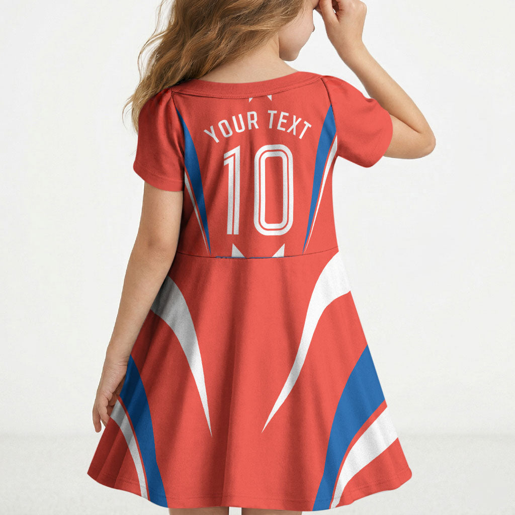 Personalized South Australia Oztag Bird Mascot Kid Short Sleeve Dress Dynamic Team Spirit Graphic