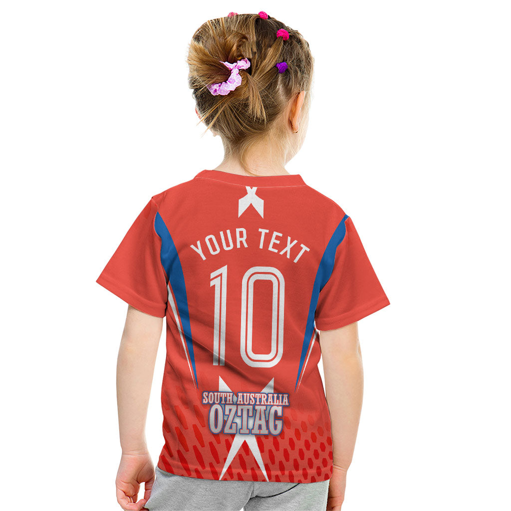 Personalized South Australia Oztag Bird Mascot Kid T Shirt Dynamic Team Spirit Graphic