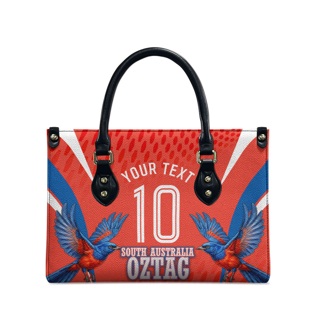 Personalized South Australia Oztag Bird Mascot Leather Bag Dynamic Team Spirit Graphic