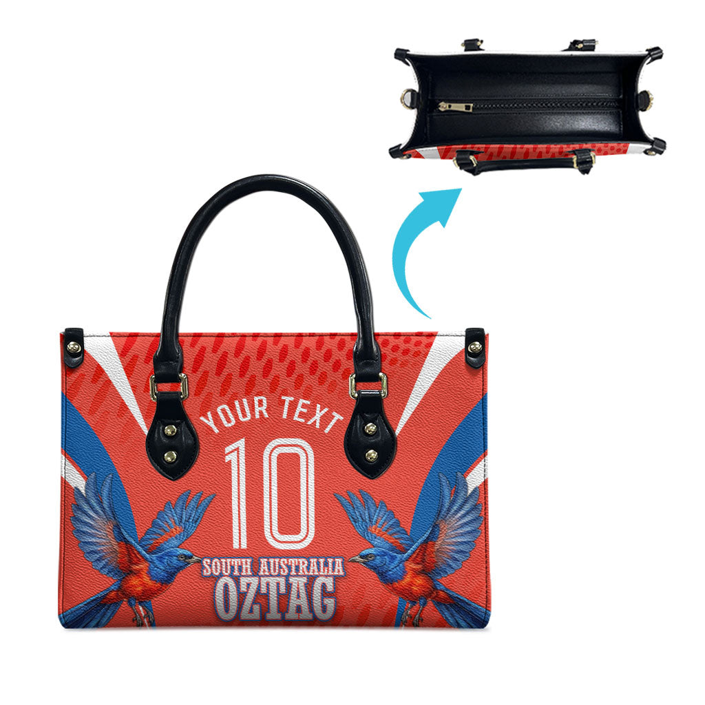 Personalized South Australia Oztag Bird Mascot Leather Bag Dynamic Team Spirit Graphic