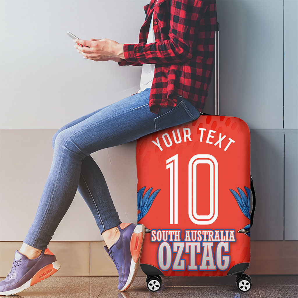 Personalized South Australia Oztag Bird Mascot Luggage Cover Dynamic Team Spirit Graphic
