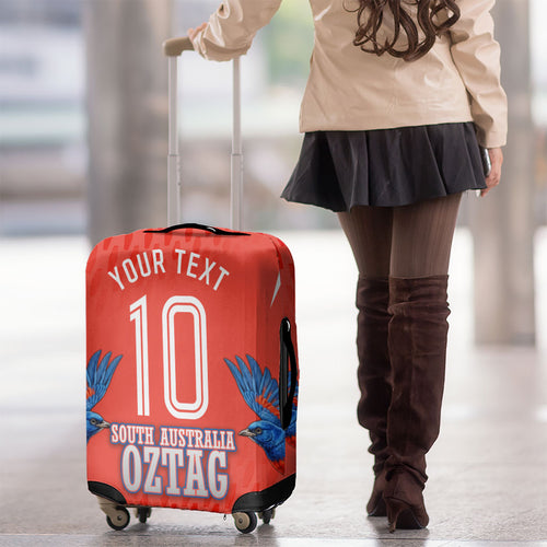 Personalized South Australia Oztag Bird Mascot Luggage Cover Dynamic Team Spirit Graphic