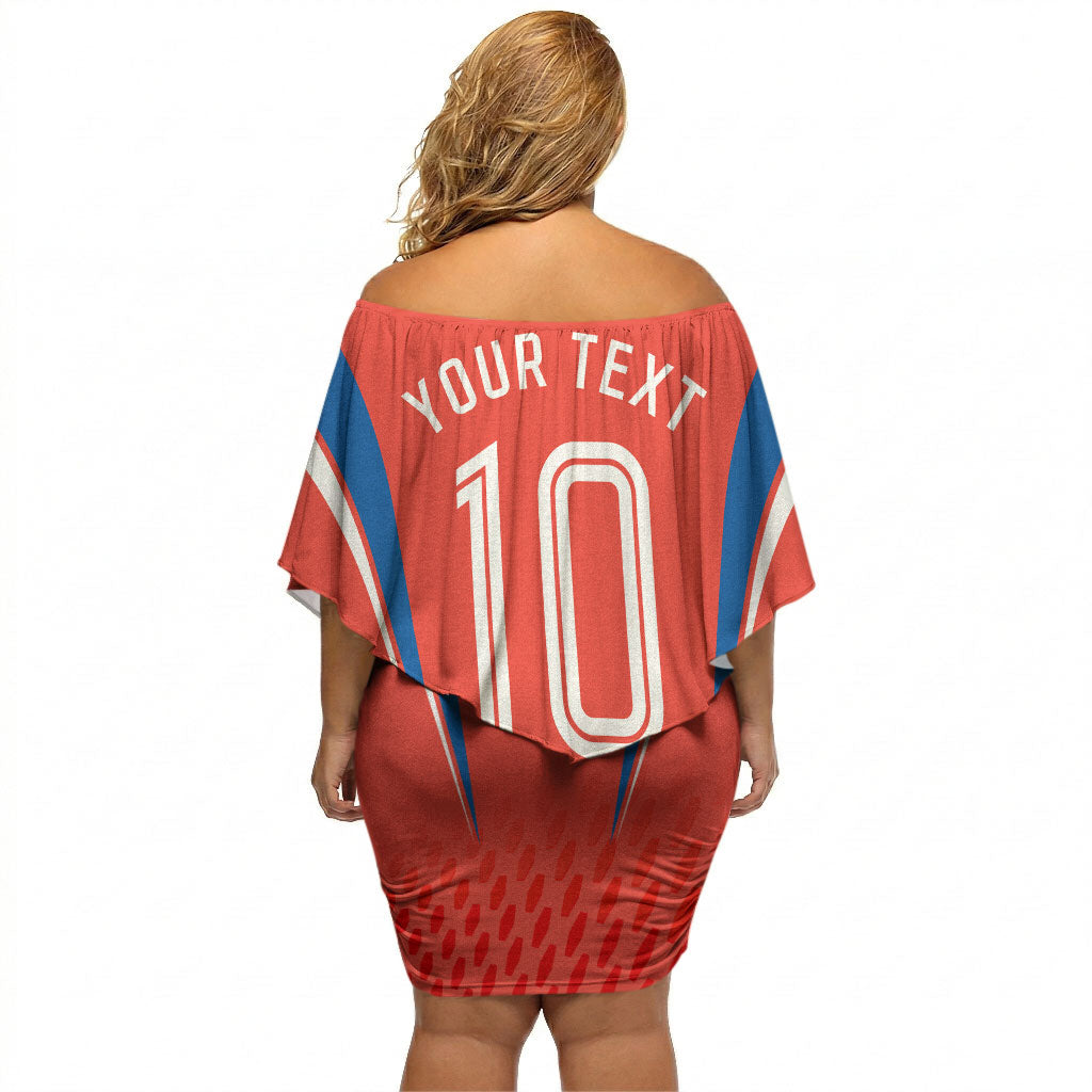 Personalized South Australia Oztag Bird Mascot Off Shoulder Short Dress Dynamic Team Spirit Graphic