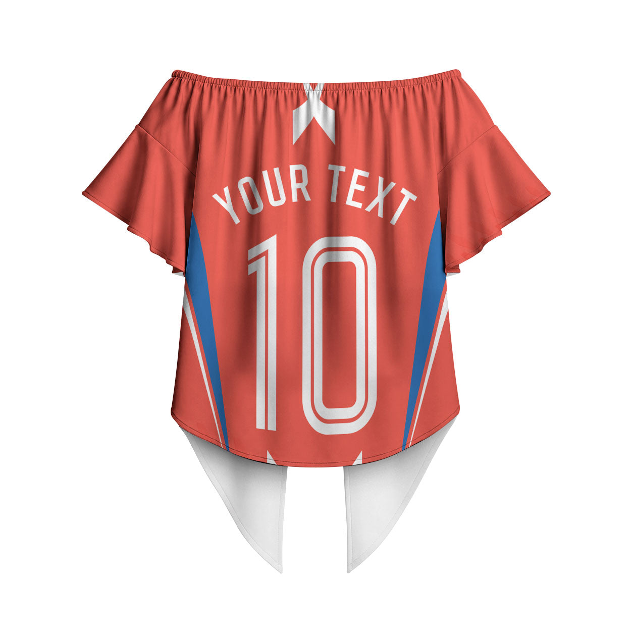 Personalized South Australia Oztag Bird Mascot Off Shoulder Wrap Waist Top Dynamic Team Spirit Graphic