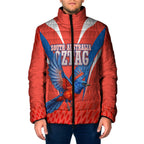 Personalized South Australia Oztag Bird Mascot Padded Jacket Dynamic Team Spirit Graphic