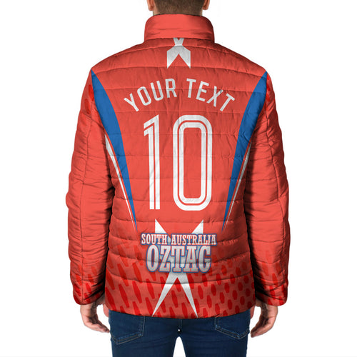 Personalized South Australia Oztag Bird Mascot Padded Jacket Dynamic Team Spirit Graphic