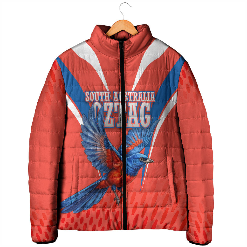 Personalized South Australia Oztag Bird Mascot Padded Jacket Dynamic Team Spirit Graphic