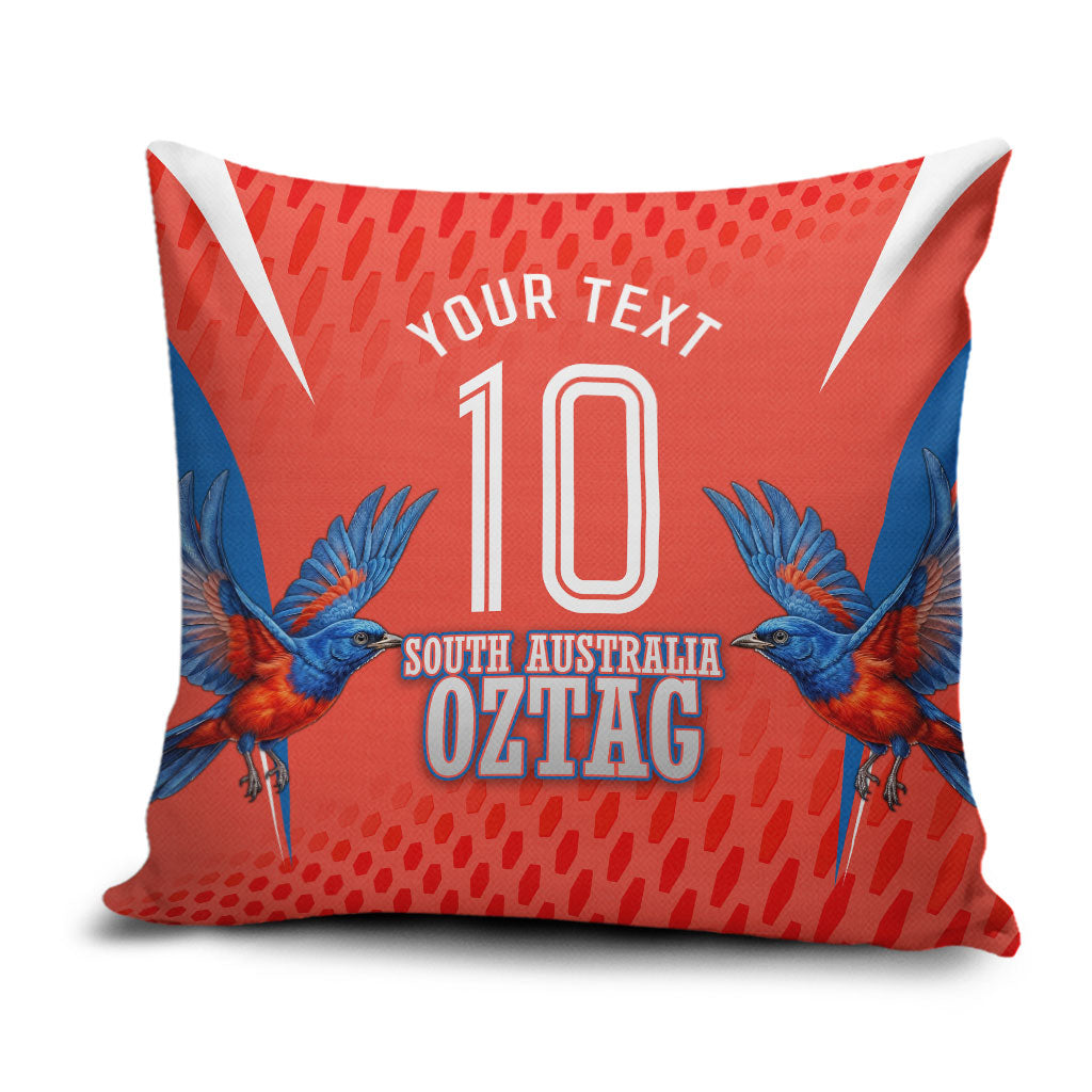Personalized South Australia Oztag Bird Mascot Pillow Cover Dynamic Team Spirit Graphic