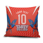 Personalized South Australia Oztag Bird Mascot Pillow Cover Dynamic Team Spirit Graphic