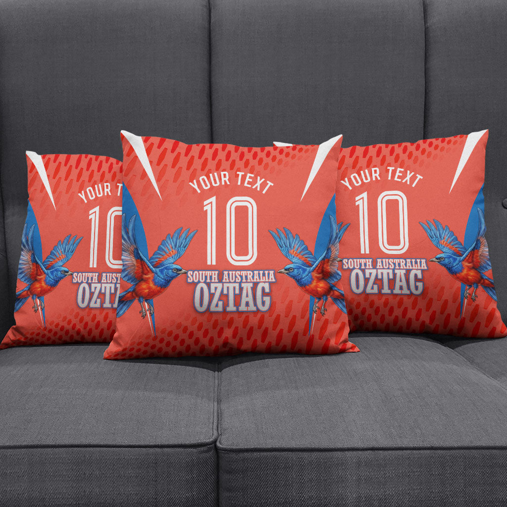 Personalized South Australia Oztag Bird Mascot Pillow Cover Dynamic Team Spirit Graphic