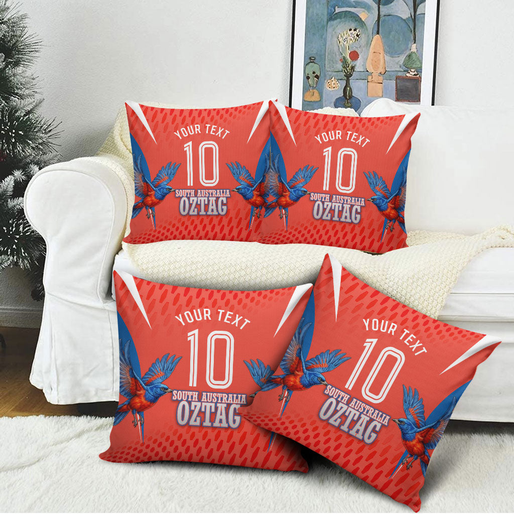 Personalized South Australia Oztag Bird Mascot Pillow Cover Dynamic Team Spirit Graphic
