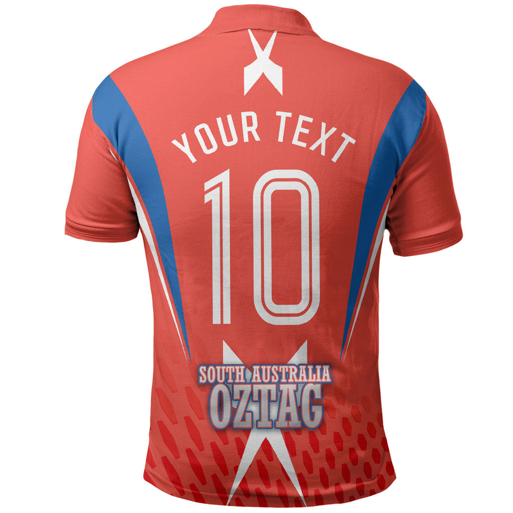 Personalized South Australia Oztag Bird Mascot Polo Shirt Dynamic Team Spirit Graphic
