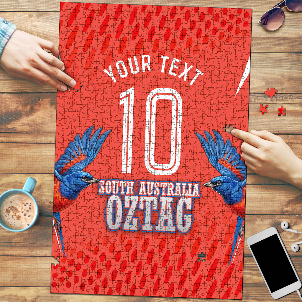 Personalized South Australia Oztag Bird Mascot Puzzle Dynamic Team Spirit Graphic