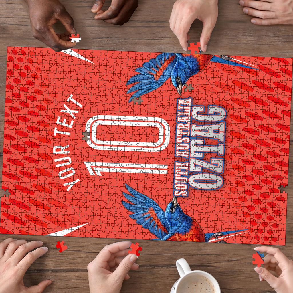 Personalized South Australia Oztag Bird Mascot Puzzle Dynamic Team Spirit Graphic