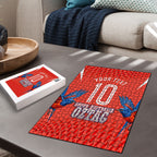 Personalized South Australia Oztag Bird Mascot Puzzle Dynamic Team Spirit Graphic