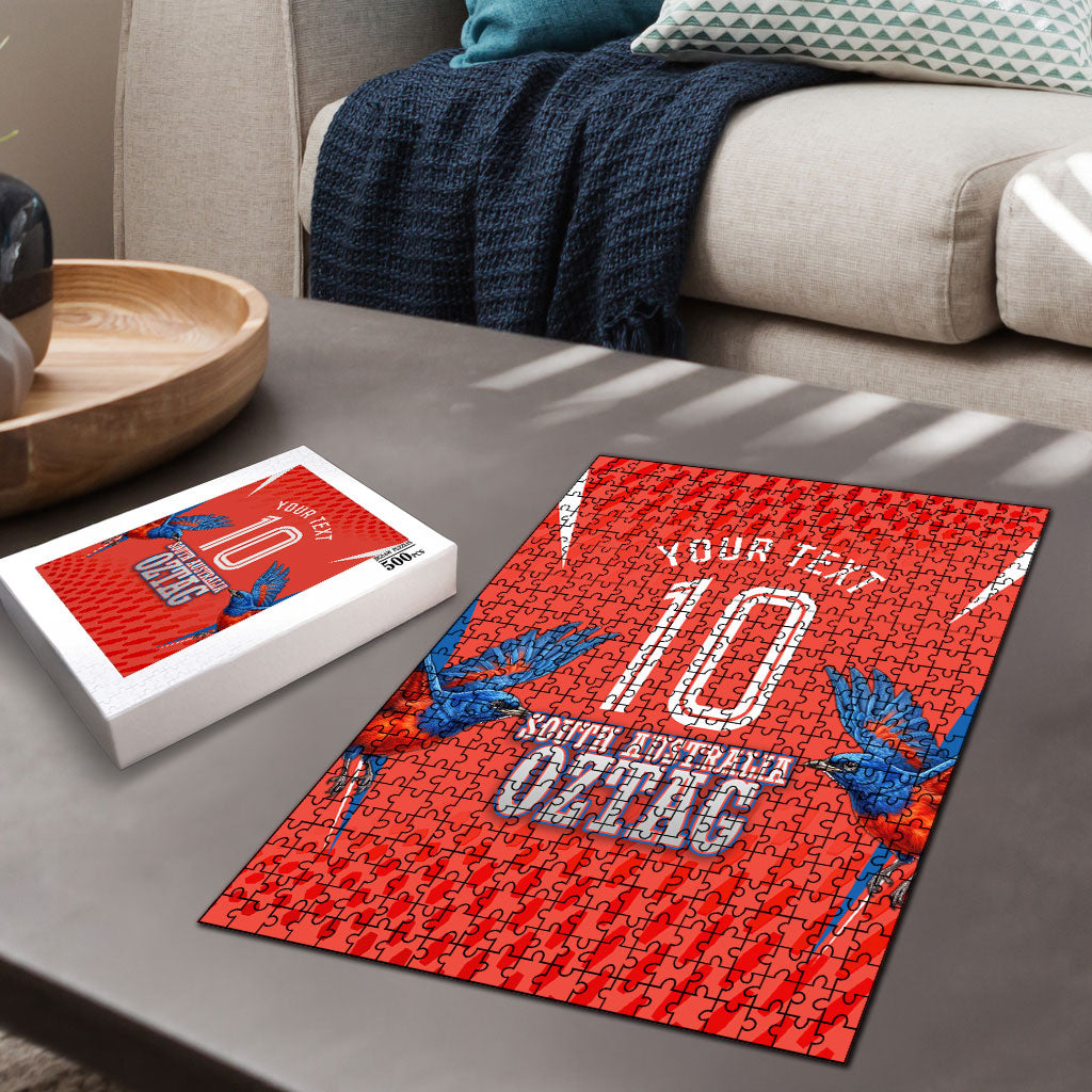 Personalized South Australia Oztag Bird Mascot Puzzle Dynamic Team Spirit Graphic