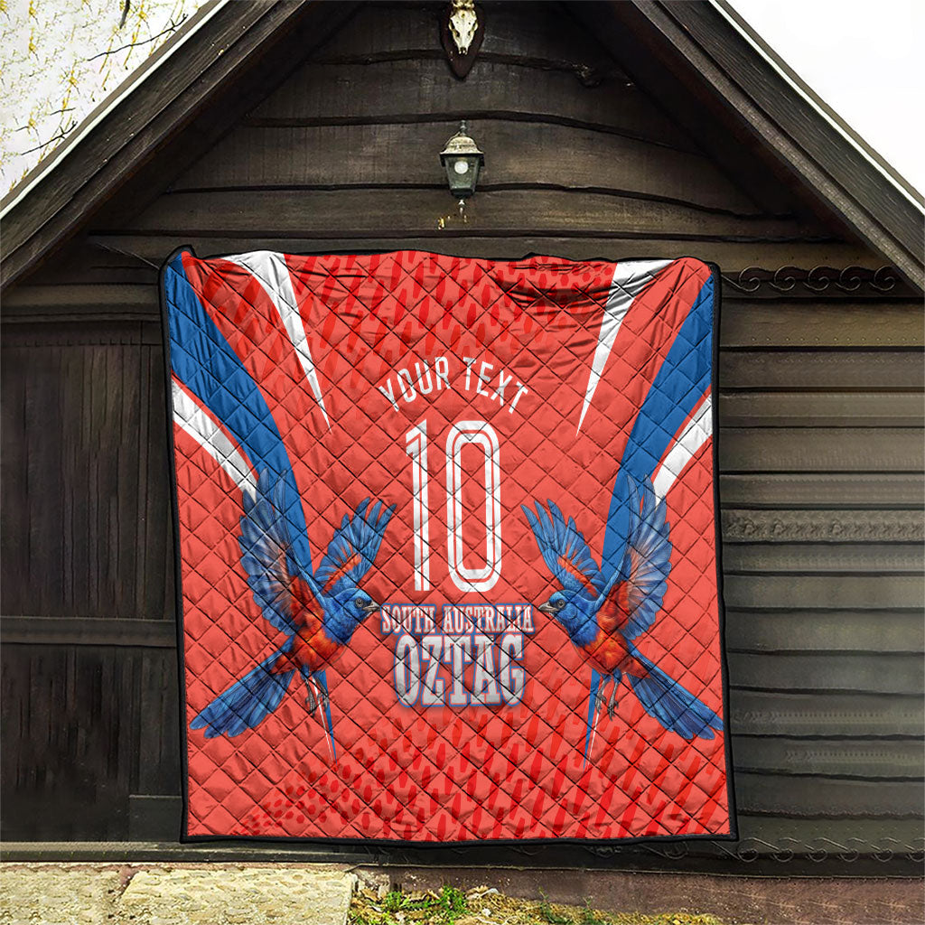 Personalized South Australia Oztag Bird Mascot Quilt Dynamic Team Spirit Graphic