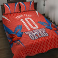 Personalized South Australia Oztag Bird Mascot Quilt Bed Set Dynamic Team Spirit Graphic