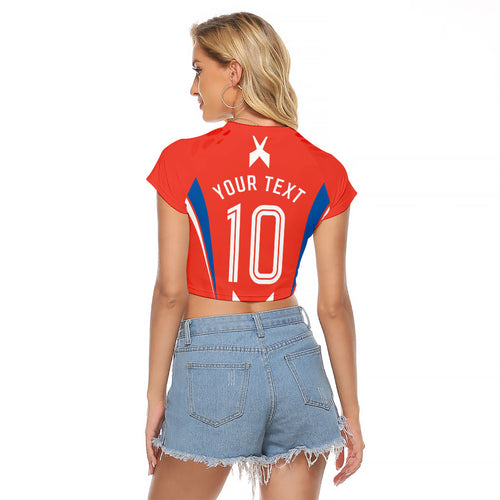 Personalized South Australia Oztag Bird Mascot Raglan Cropped T Shirt Dynamic Team Spirit Graphic