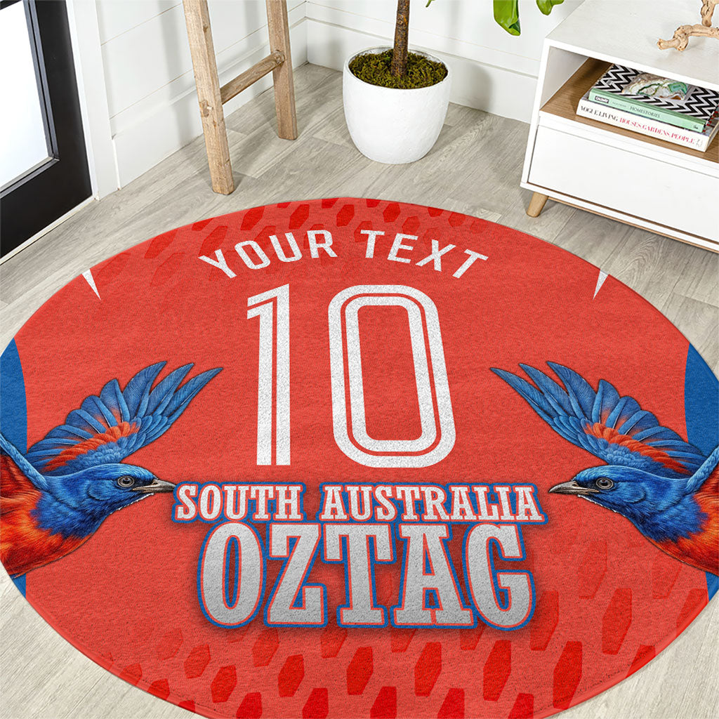 Personalized South Australia Oztag Bird Mascot Round Carpet Dynamic Team Spirit Graphic
