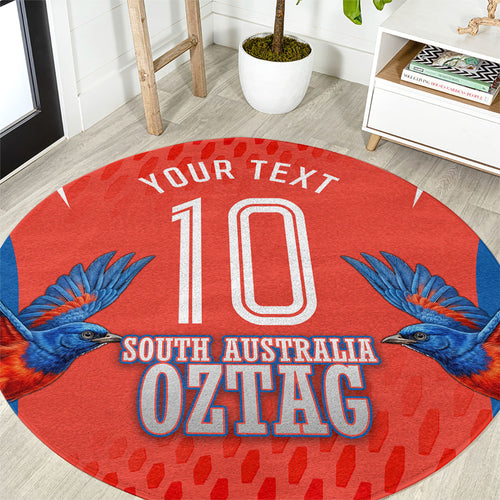 Personalized South Australia Oztag Bird Mascot Round Carpet Dynamic Team Spirit Graphic