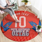 Personalized South Australia Oztag Bird Mascot Round Carpet Dynamic Team Spirit Graphic