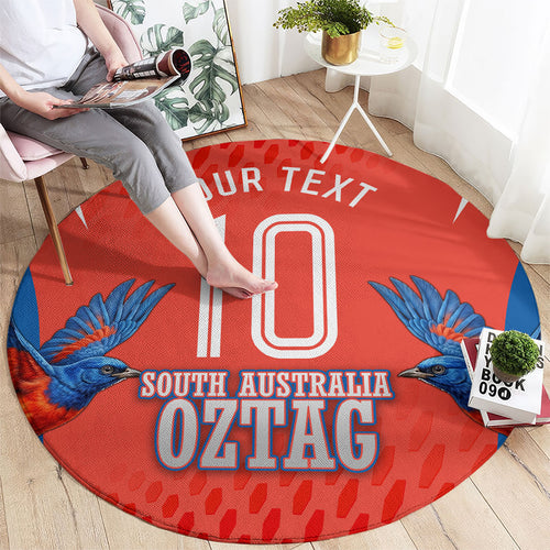 Personalized South Australia Oztag Bird Mascot Round Carpet Dynamic Team Spirit Graphic