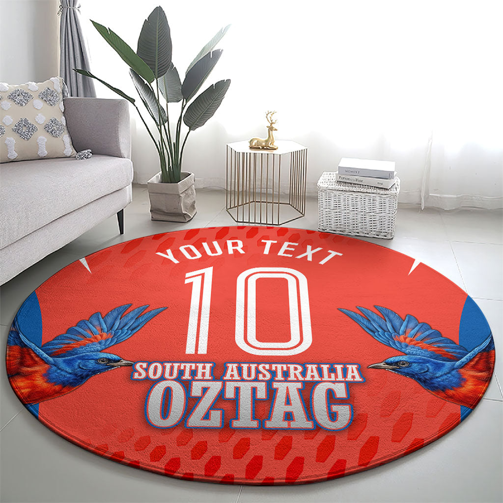 Personalized South Australia Oztag Bird Mascot Round Carpet Dynamic Team Spirit Graphic