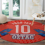 Personalized South Australia Oztag Bird Mascot Round Carpet Dynamic Team Spirit Graphic