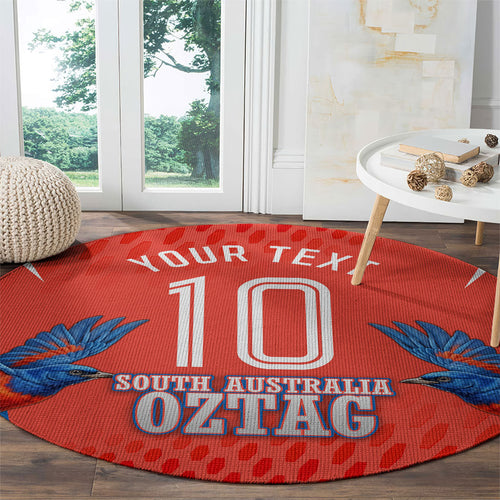 Personalized South Australia Oztag Bird Mascot Round Carpet Dynamic Team Spirit Graphic