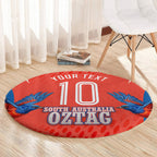 Personalized South Australia Oztag Bird Mascot Round Carpet Dynamic Team Spirit Graphic
