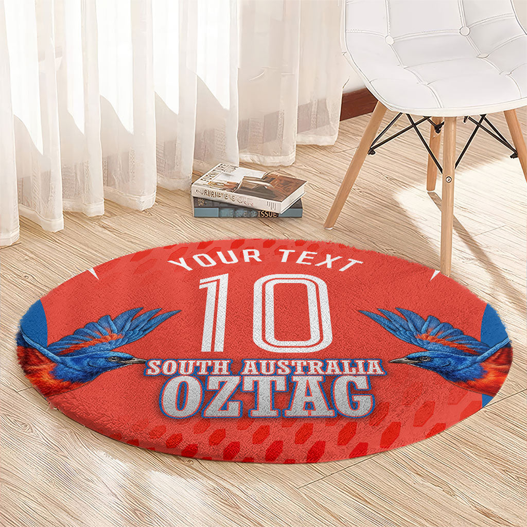 Personalized South Australia Oztag Bird Mascot Round Carpet Dynamic Team Spirit Graphic