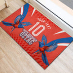 Personalized South Australia Oztag Bird Mascot Rubber Doormat Dynamic Team Spirit Graphic