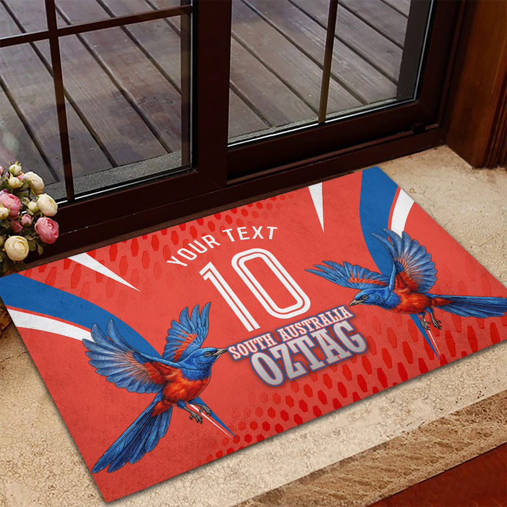Personalized South Australia Oztag Bird Mascot Rubber Doormat Dynamic Team Spirit Graphic